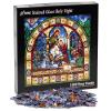 Vermont Christmas Company Stained Glass Holy Night Jigsaw Puzzle 1000 Piece view 4