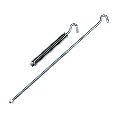 HAPPIJAC Lippert Replacement Standard Threaded Turnbuckle with 24" Hook for Truck Camper Tie-Down, Fully Adjustable Tension 21" to 33.5" Reach for Maximum Stability - FM-TBR