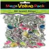 Jewel Rings Mega Value Pack Party Favors 84/Pkg AMSCAN 392621 view 1