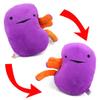 I Heart Guts Kidney Plush  9" Educational Stuffed Organ Toy for Kidney Disease, Transplant Recovery, Dialysis, CKD, Polycystic Kidney, Renal Failure  Funny Get Well Gift view 2