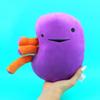 I Heart Guts Kidney Plush  9" Educational Stuffed Organ Toy for Kidney Disease, Transplant Recovery, Dialysis, CKD, Polycystic Kidney, Renal Failure  Funny Get Well Gift view 3
