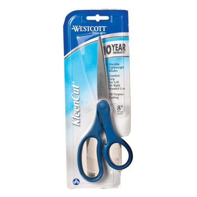 Westcott 13821-030 8" Kleencut Straight Shears Blue/Purple