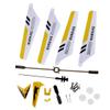 EastVita S107 Full Replacement Parts Set for Syma S107 RC Helicopter (Set of 19,Yellow) view 1