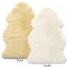 Woolino Sheepskin Luxuriously Soft Fluffy Rug for Bedroom, 100% Natural Australian Merino Wool Lambskin Baby Carpet - Ivory view 2