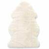 Woolino Sheepskin Luxuriously Soft Fluffy Rug for Bedroom, 100% Natural Australian Merino Wool Lambskin Baby Carpet - Ivory view 3