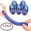 Anditoy 5 Pack Slime Eggs Stress Relief Toys Easter Eggs for Kids Boys Girls Easter Basket Stuffers Gifts Party Favors (Blue+Purple+Gold) view 2