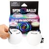 SPIN BALLS Glow.0 LED Poi  USB Rechargeable w/ 22 Vibrant Color Light Modes & Patterns  Durable, Soft-Core Spinning Balls w/Adjustable Leashes & Double-Loop Handles view 1