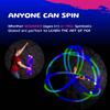 SPIN BALLS Glow.0 LED Poi  USB Rechargeable w/ 22 Vibrant Color Light Modes & Patterns  Durable, Soft-Core Spinning Balls w/Adjustable Leashes & Double-Loop Handles view 4