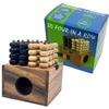 3D Four in a Row Wooden Strategy Game view 1
