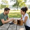 3D Four in a Row Wooden Strategy Game view 4