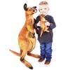 TigerHart Kari The Kangaroo and Joey - 3 Foot Big Stuffed Animal Plush Roo view 1