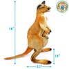 TigerHart Kari The Kangaroo and Joey - 3 Foot Big Stuffed Animal Plush Roo view 4