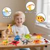 Kimicare Kids Dinosaur Figures Toys, 18 Pcs Plastic Dinosaur Toys for Kids 3-5, STEM Educational Realistic Dinosaurs Figurine Playset for Toddlers, Dino Toy Birthday Gifts Boys Girls view 3