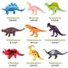 Kimicare Kids Dinosaur Figures Toys, 18 Pcs Plastic Dinosaur Toys for Kids 3-5, STEM Educational Realistic Dinosaurs Figurine Playset for Toddlers, Dino Toy Birthday Gifts Boys Girls view 4