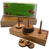 Tower of Hanoi 9 Rings Wooden Puzzle Brain Teaser Logic Game Tower for IQ Challenge and Thinking for Learning and Fun. view 2