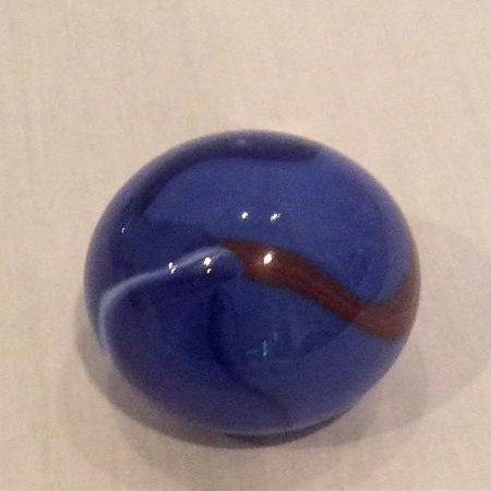 Moon Marble Co. 41mm / 1 5/8" Blue Dolphin Super Jumbo