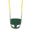 Eastern Jungle Gym Heavy-Duty High Back Half Bucket Toddler Swing Seat with Coated Swing Chains and Safety Strap view 2