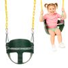 Eastern Jungle Gym Heavy-Duty High Back Half Bucket Toddler Swing Seat with Coated Swing Chains and Safety Strap view 3