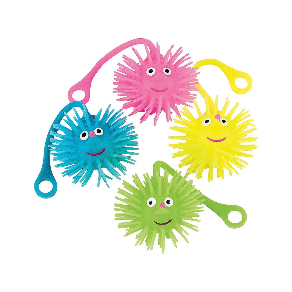 Smile FACE Puffer Ball YO YO - Toys - 12 Pieces