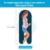 QUEEN ROSE Pregnancy Pillows for Sleeping, U Shaped Body Pillow for Pregnancy, 65 inch Maternity Pillow for Tall Pregnant Women with Gray Velvet Cover view 2