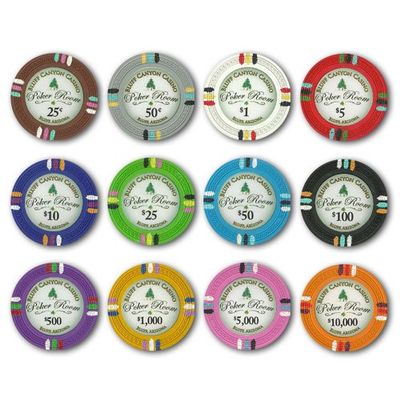 1000 Bluff Canyon Claysmith 14gm Bulk Clay Poker Chips - Choose Chips