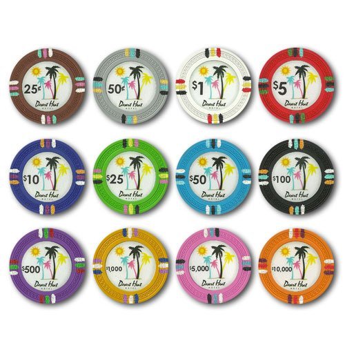 1000 Desert Heat Claysmith 14gm Bulk Clay Poker Chips - Choose Chips