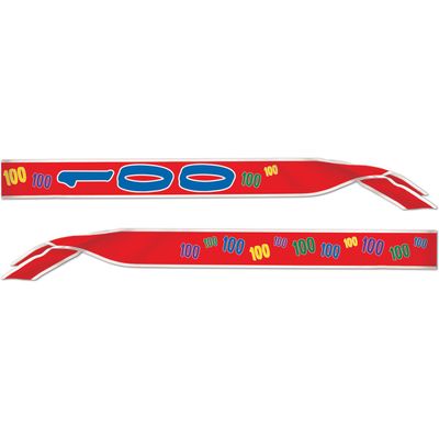 100 Satin Sash Party Accessory (1 count) (1/Pkg)
