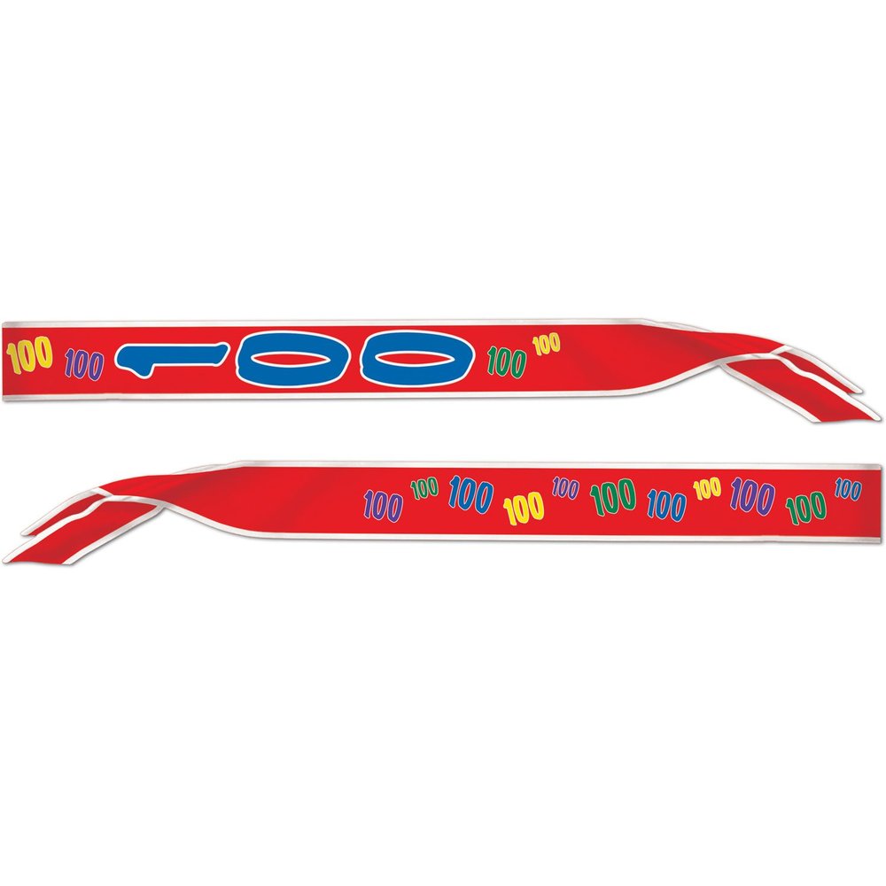 100 Satin Sash Party Accessory (1 count) (1/Pkg)