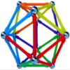 Mega Magz, 130-Piece Magnetic Construction Set - 66 bars and 64 balls view 1