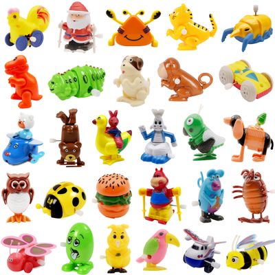 Nunkitoy Wind Up Toy,28 Pack Assorted Clockwork Toy Set, Wind Up Animal Party Favors Toy Great Gift for Boys Girls Kids Toddlers(Contents and Color May Vary)
