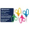 Westcott 14871 Right- and Left-Handed Scissors, Kids' Scissors, Back to School, Classroom Supplies, Ages 4-8, 5-Inch Blunt Tip, Assorted, 12 Pack view 1