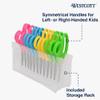 Westcott 14871 Right- and Left-Handed Scissors, Kids' Scissors, Back to School, Classroom Supplies, Ages 4-8, 5-Inch Blunt Tip, Assorted, 12 Pack view 4