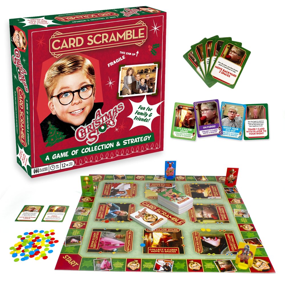 AQUARIUS A Christmas Story Card Scramble Board Game - Fun Family Party Game for Kids, Teens & Adults - Entertaining Game Night Gift - Officially Licensed Merchandise