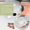 Pearhead Large Ceramic Piggy Bank, Gray with White Polka Dots, Ideal for Boys and Girls, Kids Money and Coin Bank, Perfect Baby Boy Nursery Dcor, Great Gift and Newborn Keepsake view 3