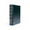 LIGHTHOUSE - Vario Classic Binder - 4-Ring Binder with Padded Leatherette Cover and Slipcase for up to 50 Sheets - Green view 1