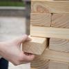 HEY! PLAY! Classic Giant Wooden Tower Blocks Stacking Game with Nylon Carrying Case  Outdoor Yard Games for Adults, Kids, Boys, and Girls view 3