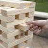 HEY! PLAY! Tower Stacking Board Games with 54 Giant Wooden Blocks - Nontraditional Yard Games for Kids and Adults with Carry Case - Ages 6 and Older view 3