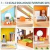 All Seasons Kids Wooden Dollhouse by Hape | Award Winning 3 Story Dolls House Toy with Furniture, Accessories, Movable Stairs and Reversible Season Theme L: 23.6, W: 11.8, H: 28.9 inch view 4