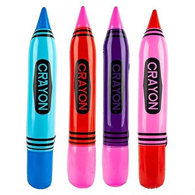 Rhode Island Novelty 24" CRAYON INFLATE (1 Dozen)