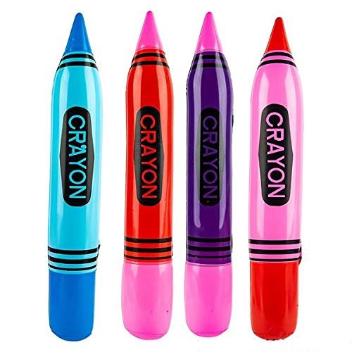 Rhode Island Novelty 24" CRAYON INFLATE (1 Dozen)