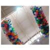 burton+BURTON 4Ft X 23Ft Silver Rainbow Balloon Drop, Transparent Netting (135-805224) view 1