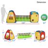UTEX 3 in 1 Pop Up Play Tent with Tunnel, Ball Pit for Kids, Boys, Girls, Babies and Toddlers, Indoor/Outdoor Playhouse view 4