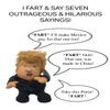 Pull My Finger Farting Donald Trump Plush Figure Doll -With Animated Hair-10.5 Inches Tall view 2