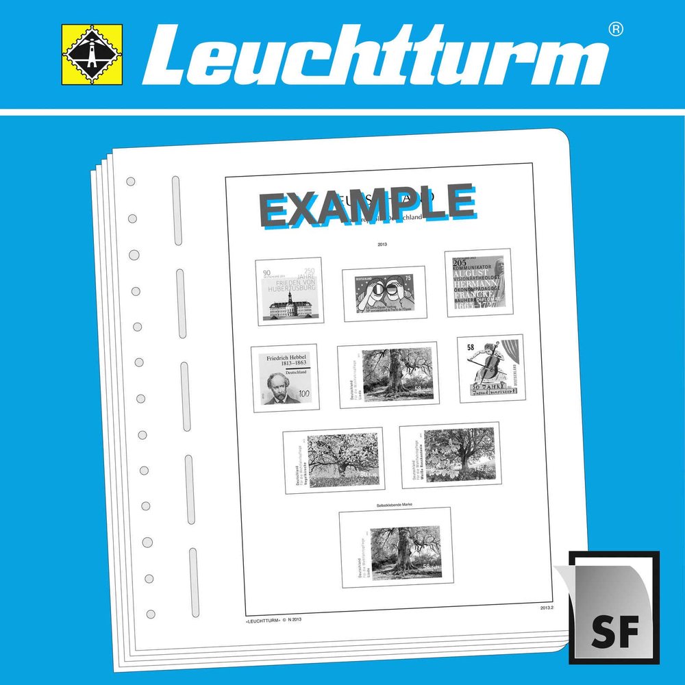 LEUCHTTURM SF-Feuilles primprimes Sude minifeuille "Stockholmia 55"1955