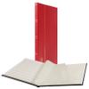 LIGHTHOUSE BASIC Hard Cover Stockbook for Stamps 16 White Cardstock 9x12 (A4) Pages with Glassine Strips - Red view 1