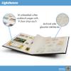 LIGHTHOUSE BASIC Hard Cover Stockbook for Stamps 16 White Cardstock 9x12 (A4) Pages with Glassine Strips - Red view 3