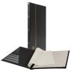 LIGHTHOUSE  BASIC Hard Cover Stockbook for Stamps  16 Black Cardstock 9x12 (A4) Pages with Clear Strips - Black view 1
