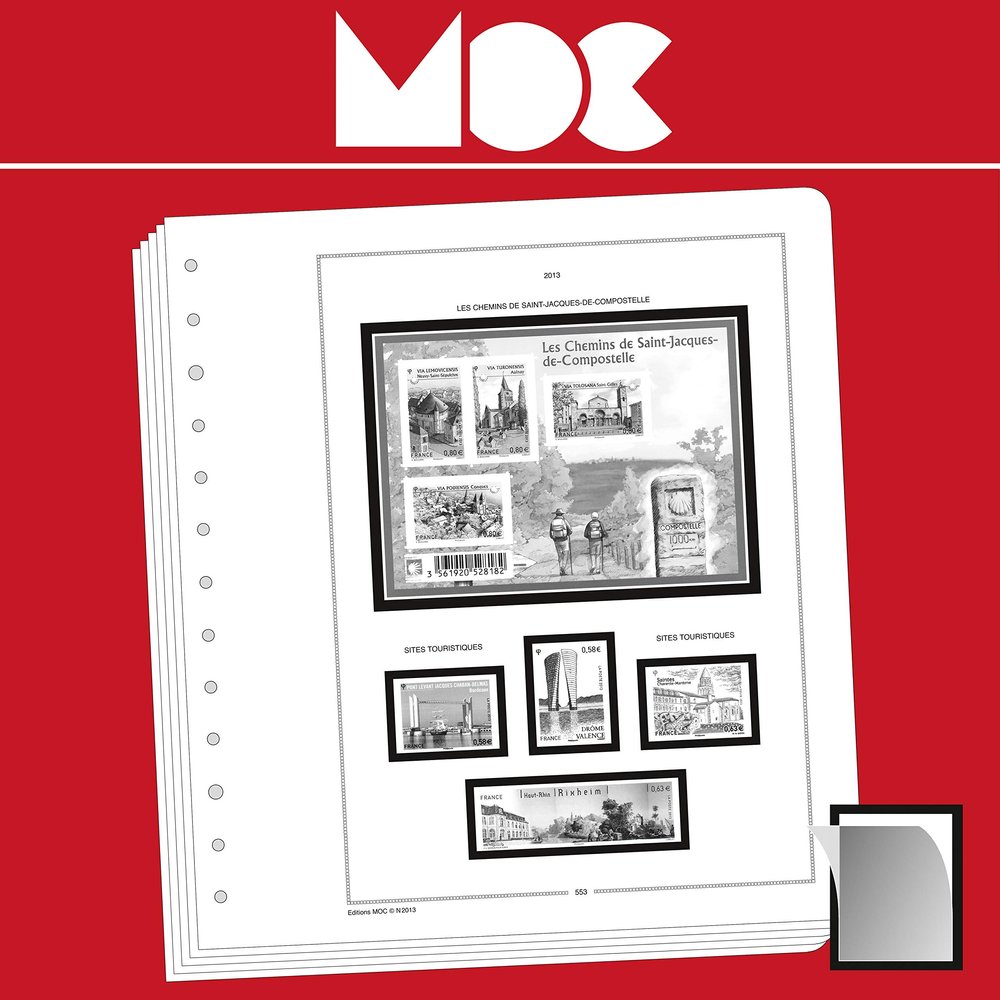 MOC SF Illustrated album pages St. Pierre and Miquelon II 1958-1976
