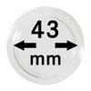 100 x Lindner Coin Capsules Caps Coincapsules for Coins 43 mm view 1