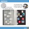 LIGHTHOUSE COMFORT Padded Leather Cover Stockbook for Stamps - 32 Black Cardstock A4 Pages with Clear Strips and Double Linen Hinges - Green view 2